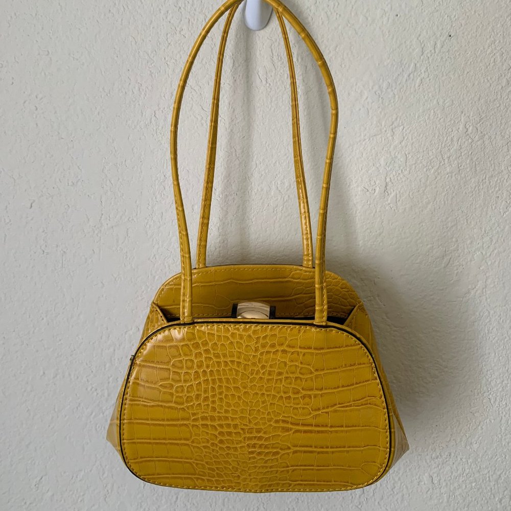 Topshop Shine Embossed Mini Bag